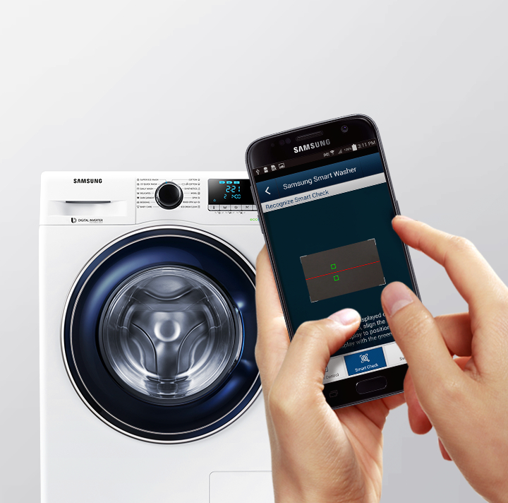 قابلیت اتصال با وای فای در ماشین لباسشویی سامسونگ 8 کیلو مدل WW80J5555FX