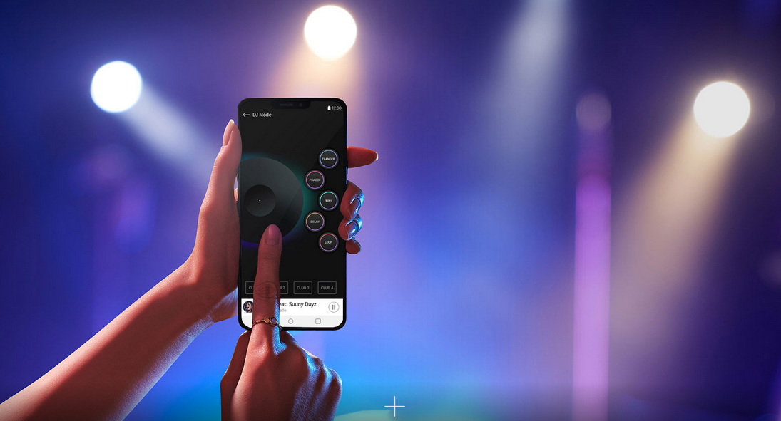 کنترل از راه دور با برنامه ی dj در سیستم صوتی cl98 ال جی